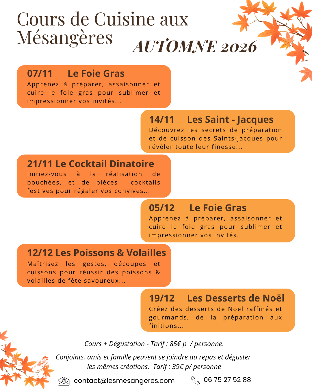 Cours de Cuisine
