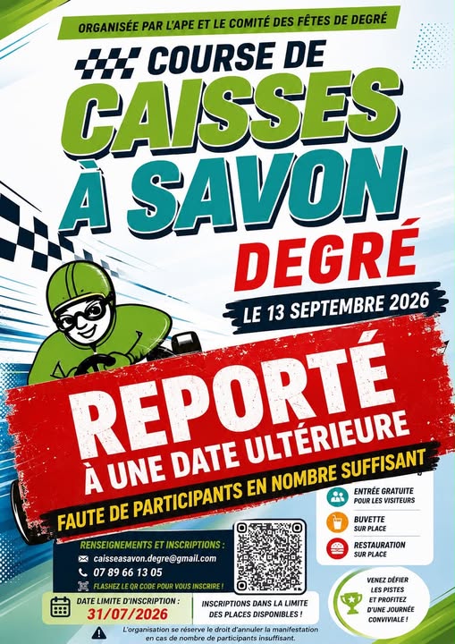 Course de caisses à savon à Degré