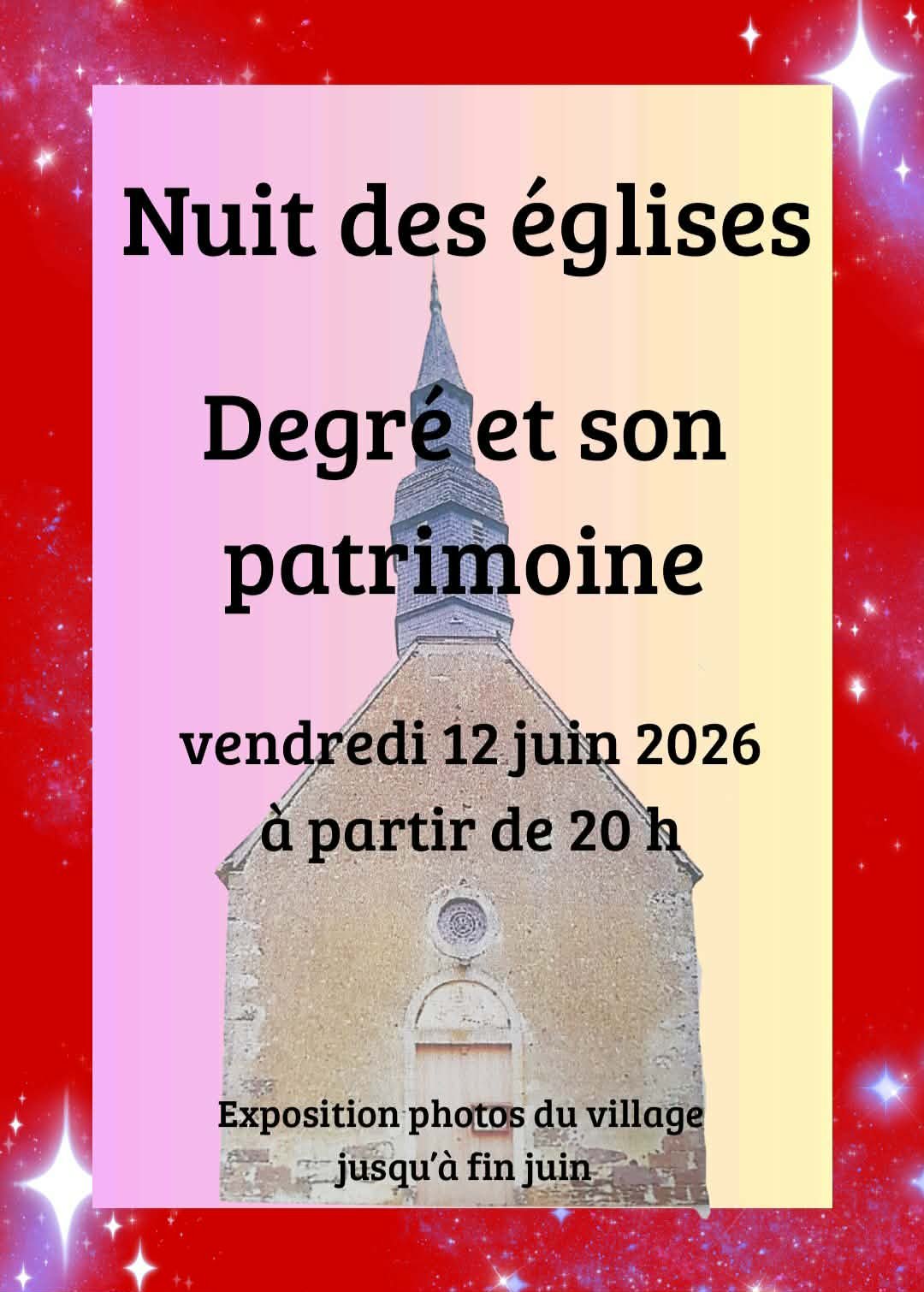 Nuit des églises Degré et son patrimoine