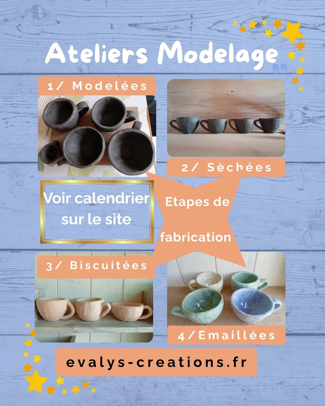 Affiche ateliers Modelage