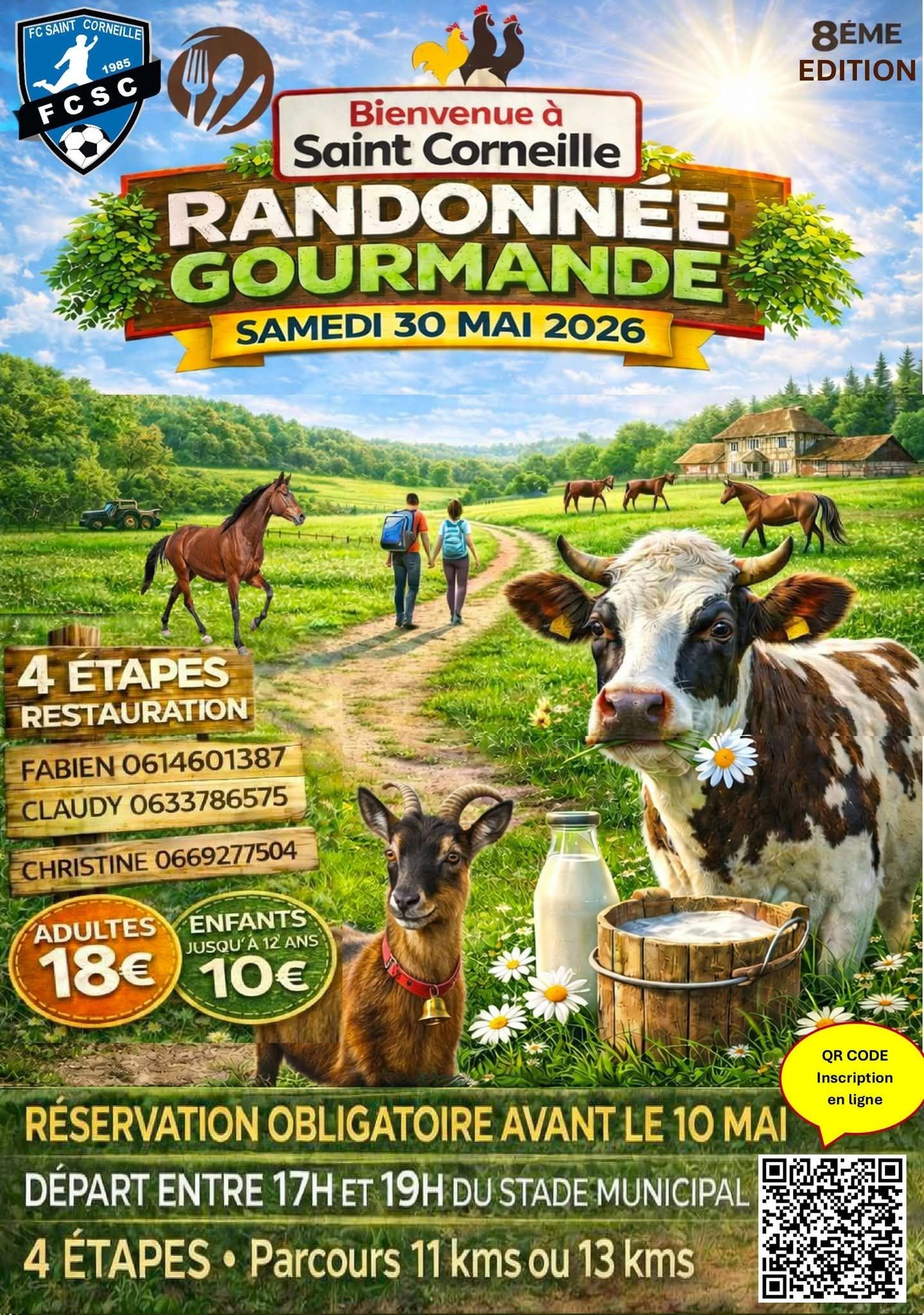 8ème Randonnée gourmande en semi-nocturne