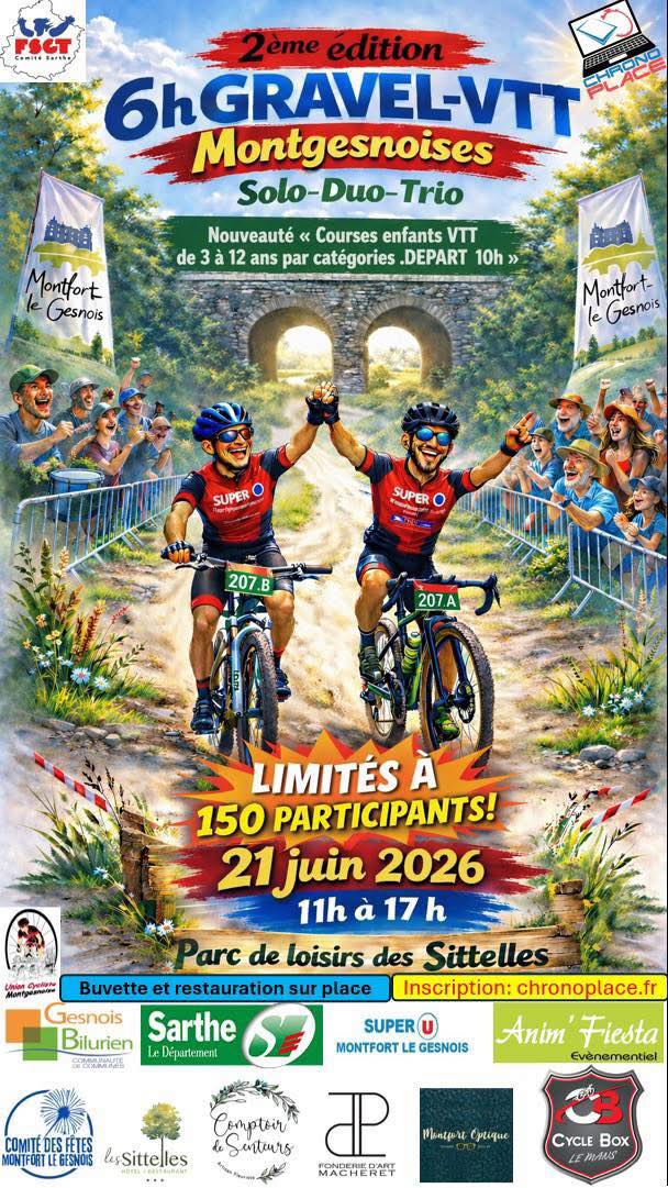 2ème édition du 6h Gravel – VTT Montgesnoises
