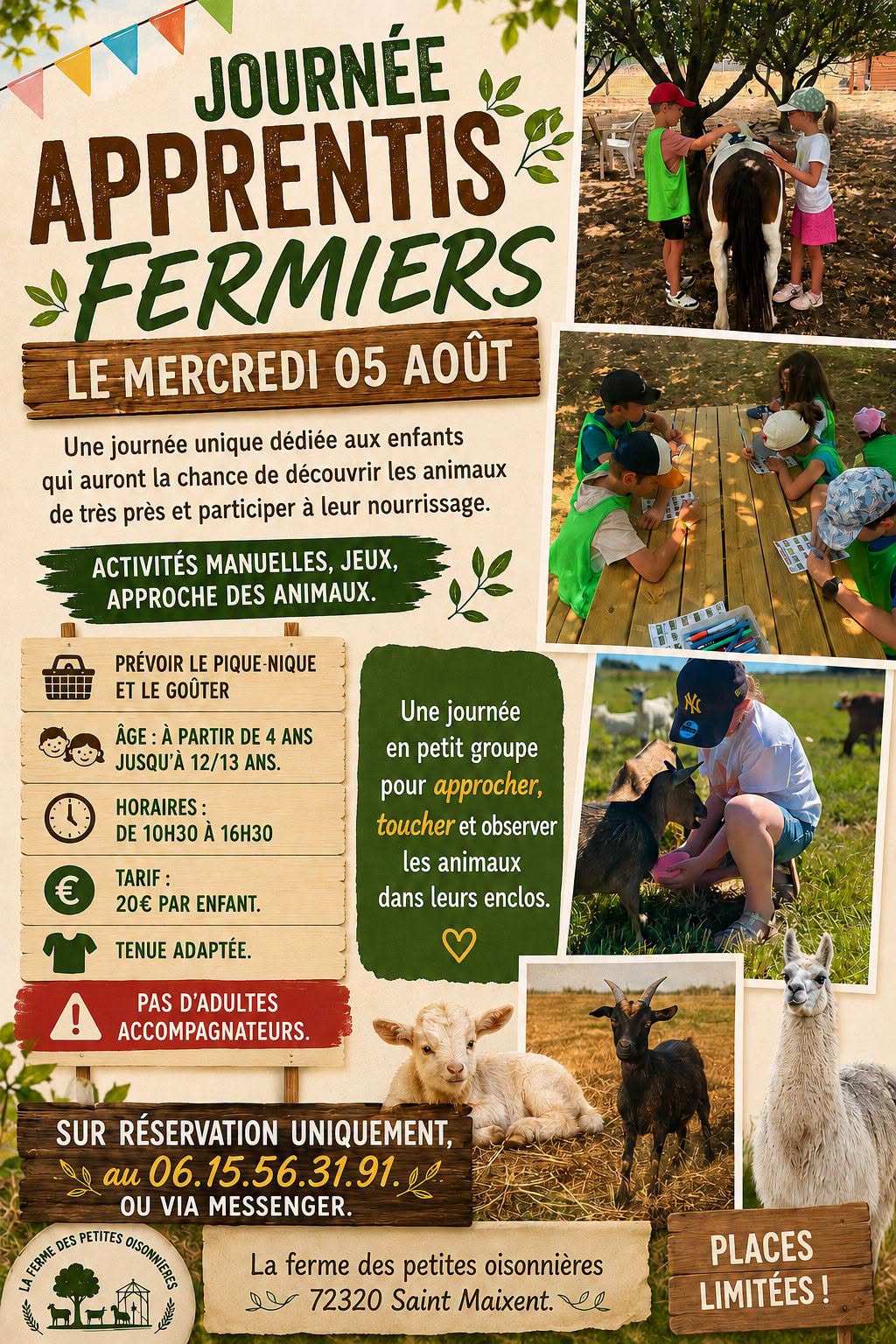 Affiche de l'événement Journée apprenti fermier