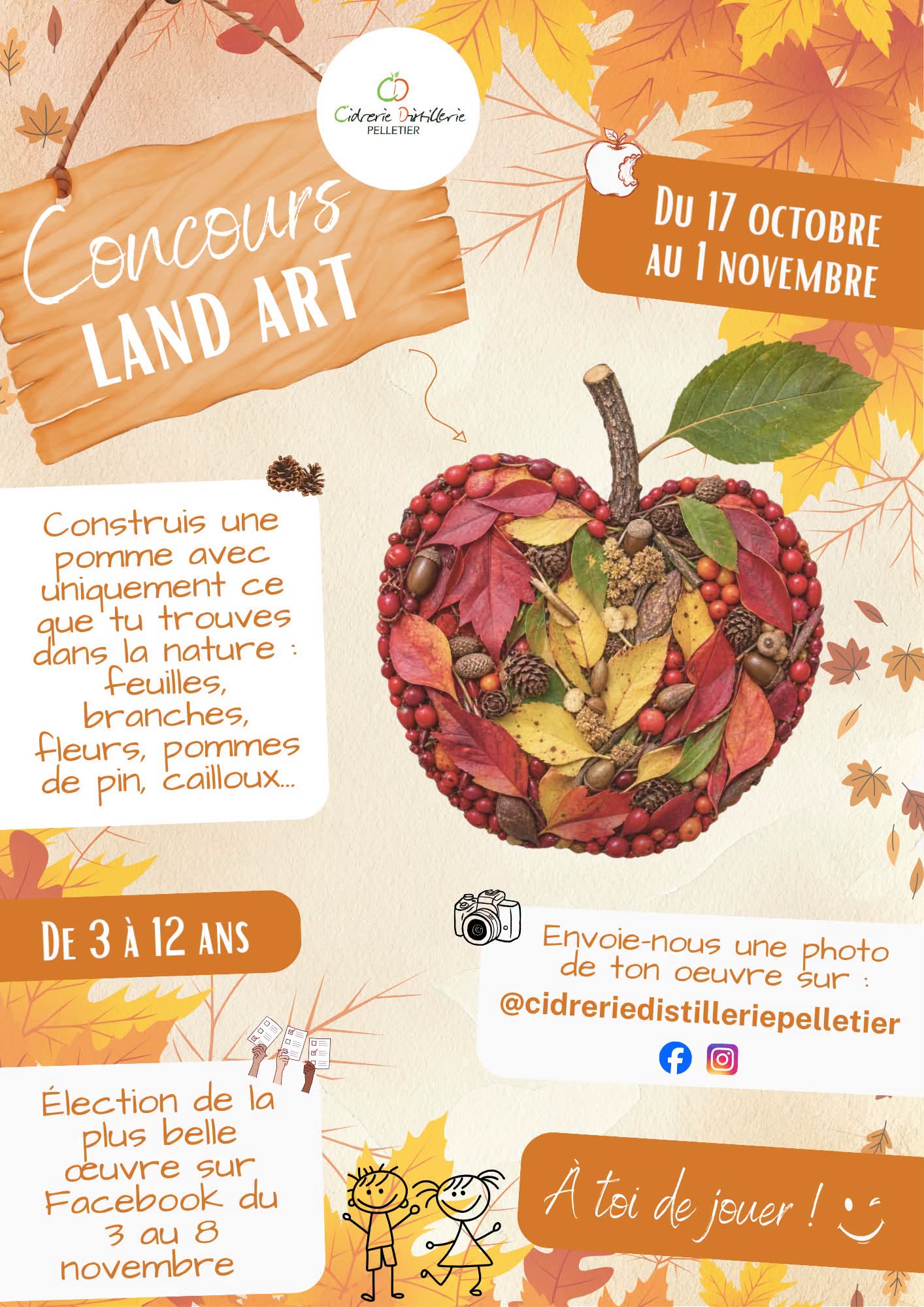 Concours Land Art - Cidrerie Distillerie Pelletier