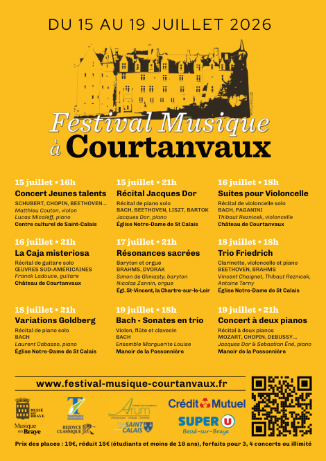 Bach : Intégrale des Sonates en trio – Festival Musique à Courtanvaux