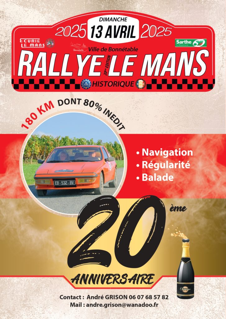 21ème Rallye Le Mans Historique