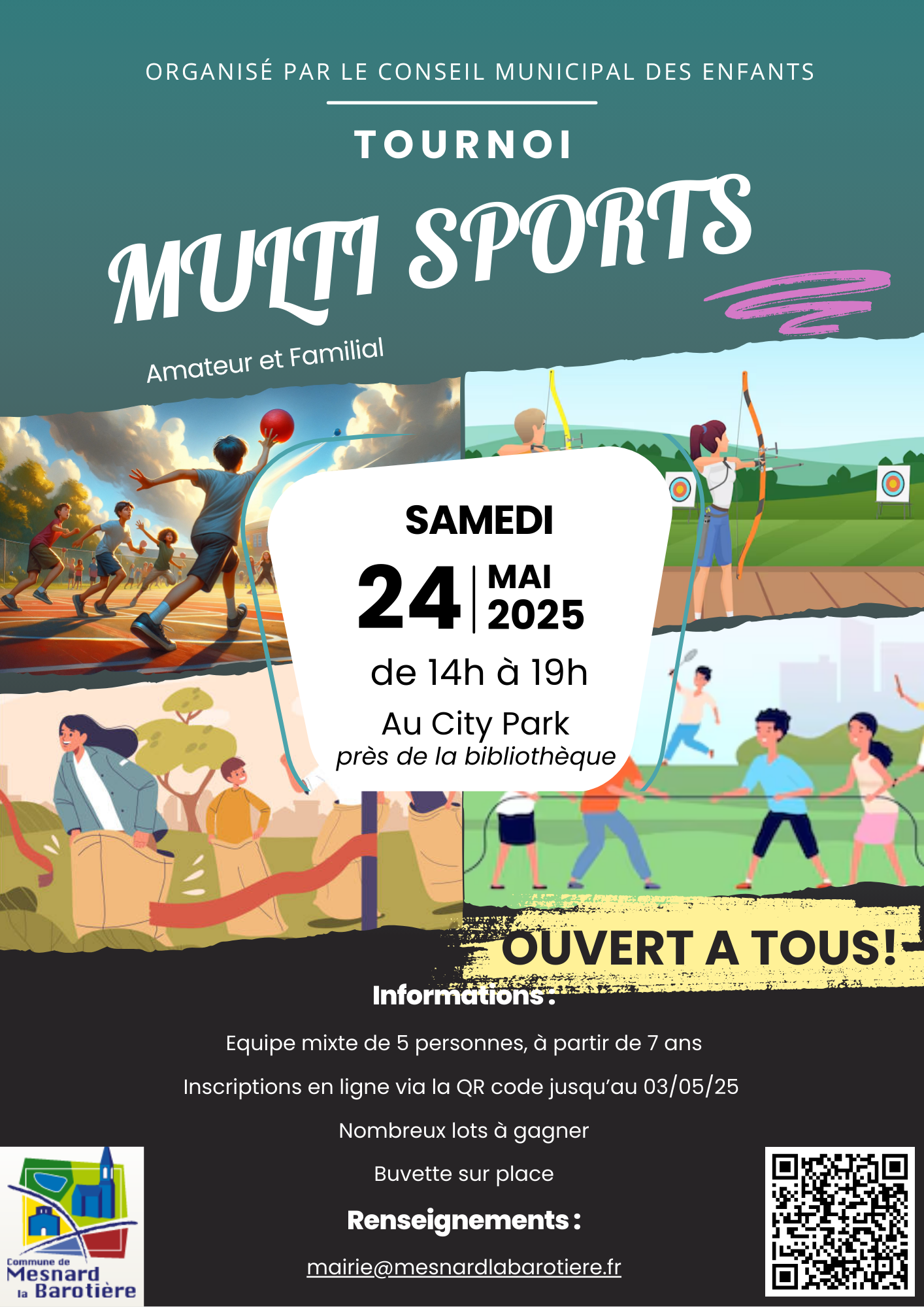 Tournoi multisports - Mesnard la Barotière