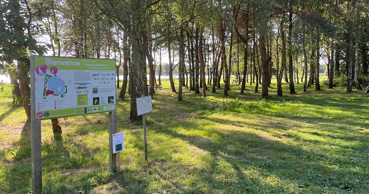 Aire de stationnement Issé - Étang de Beaumont 1