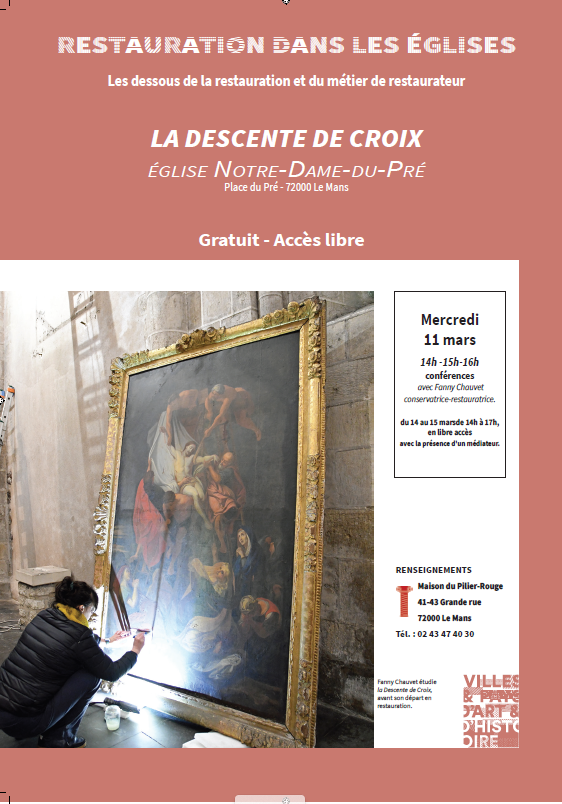 Restaurations dans les églises: La descente de croix