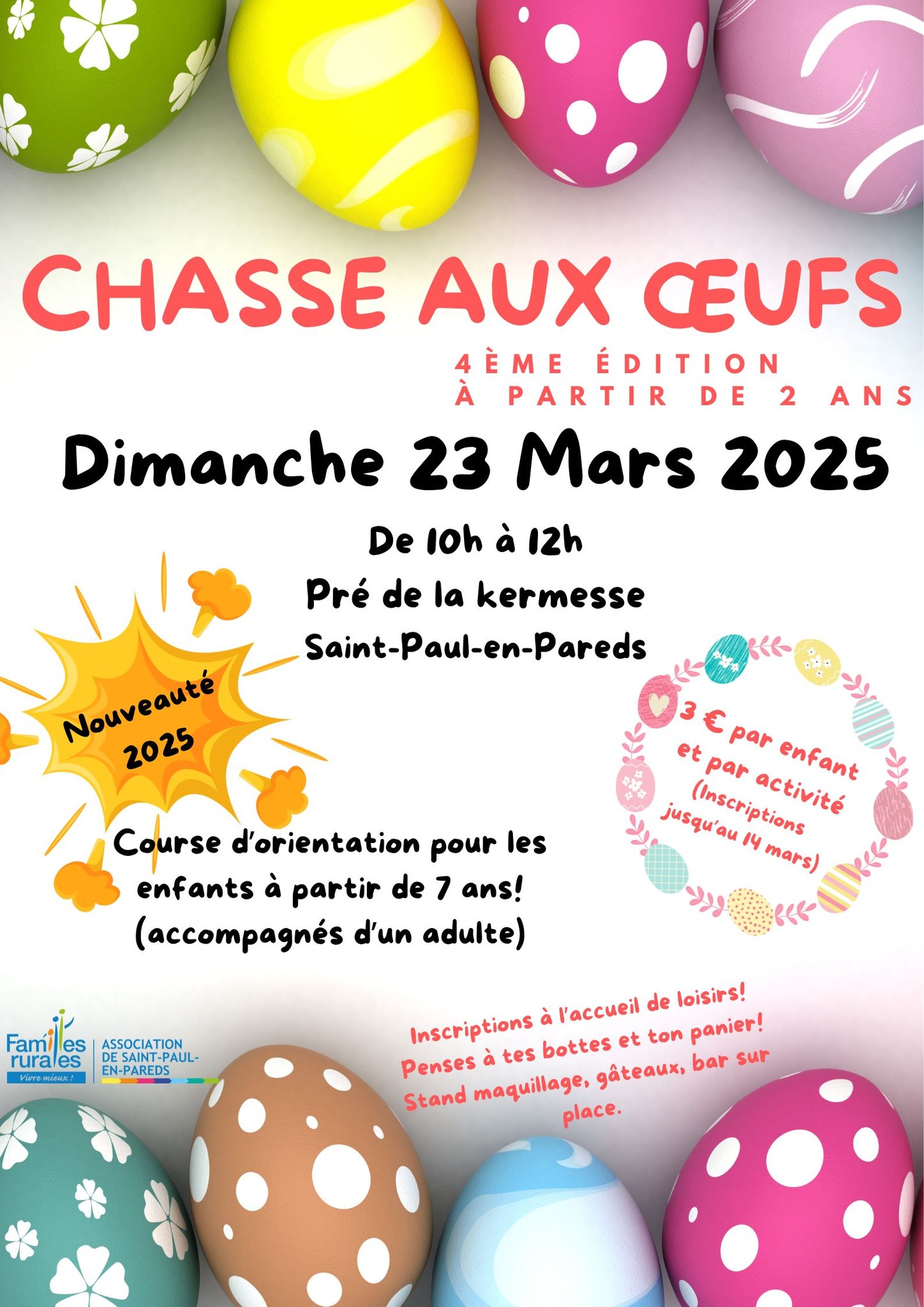 Chasse aux oeufs - St Paul en Pareds