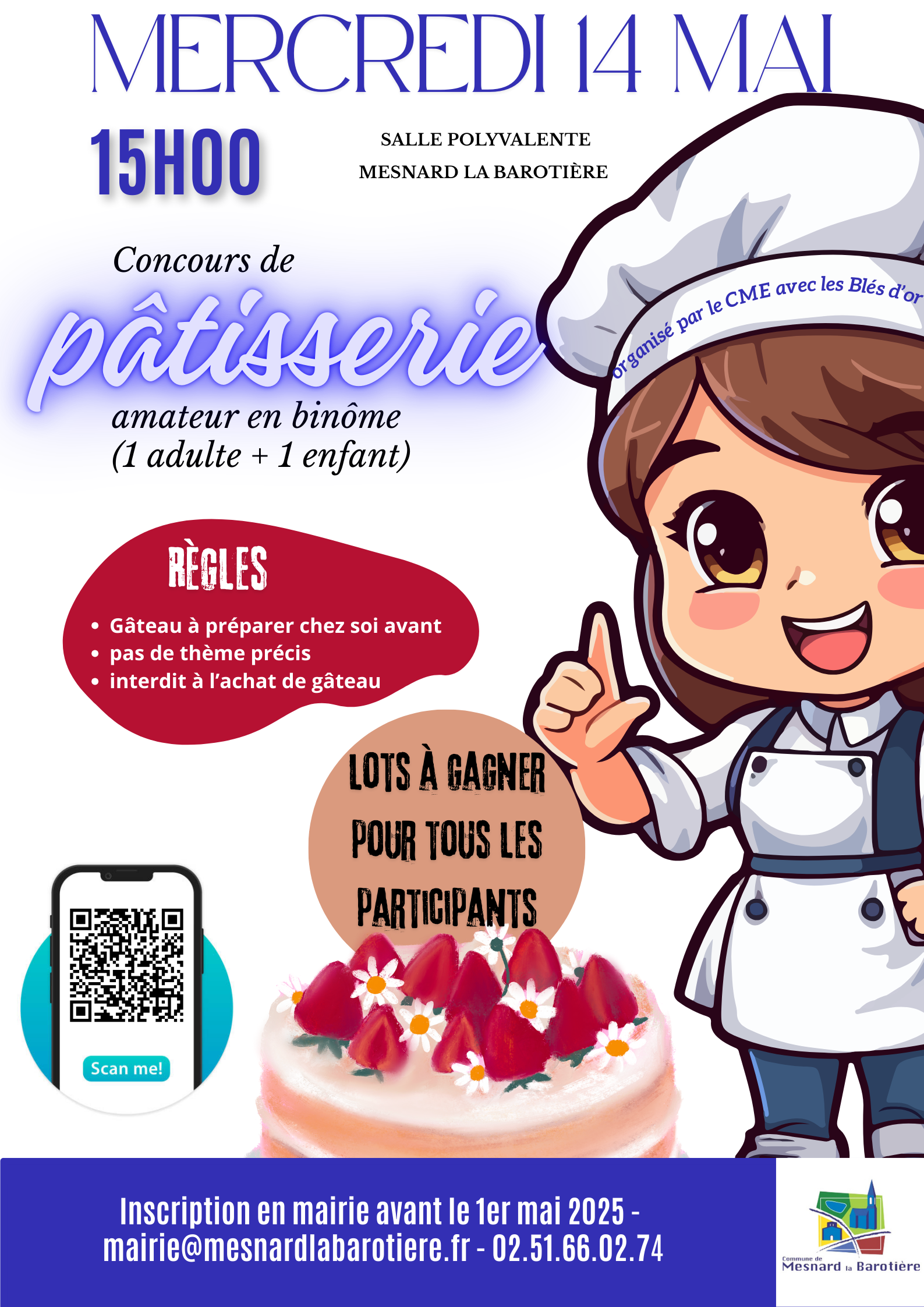 Concours de Pâtisserie - Mesnard la Barotière