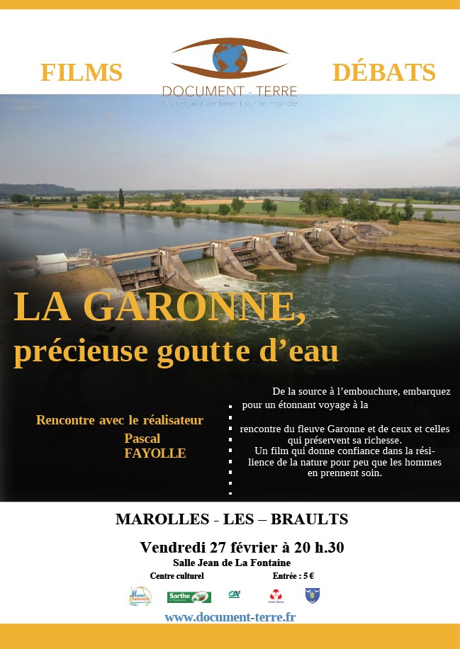 Conférence « La Garonne, précieuse goutte d&rsquo;eau »