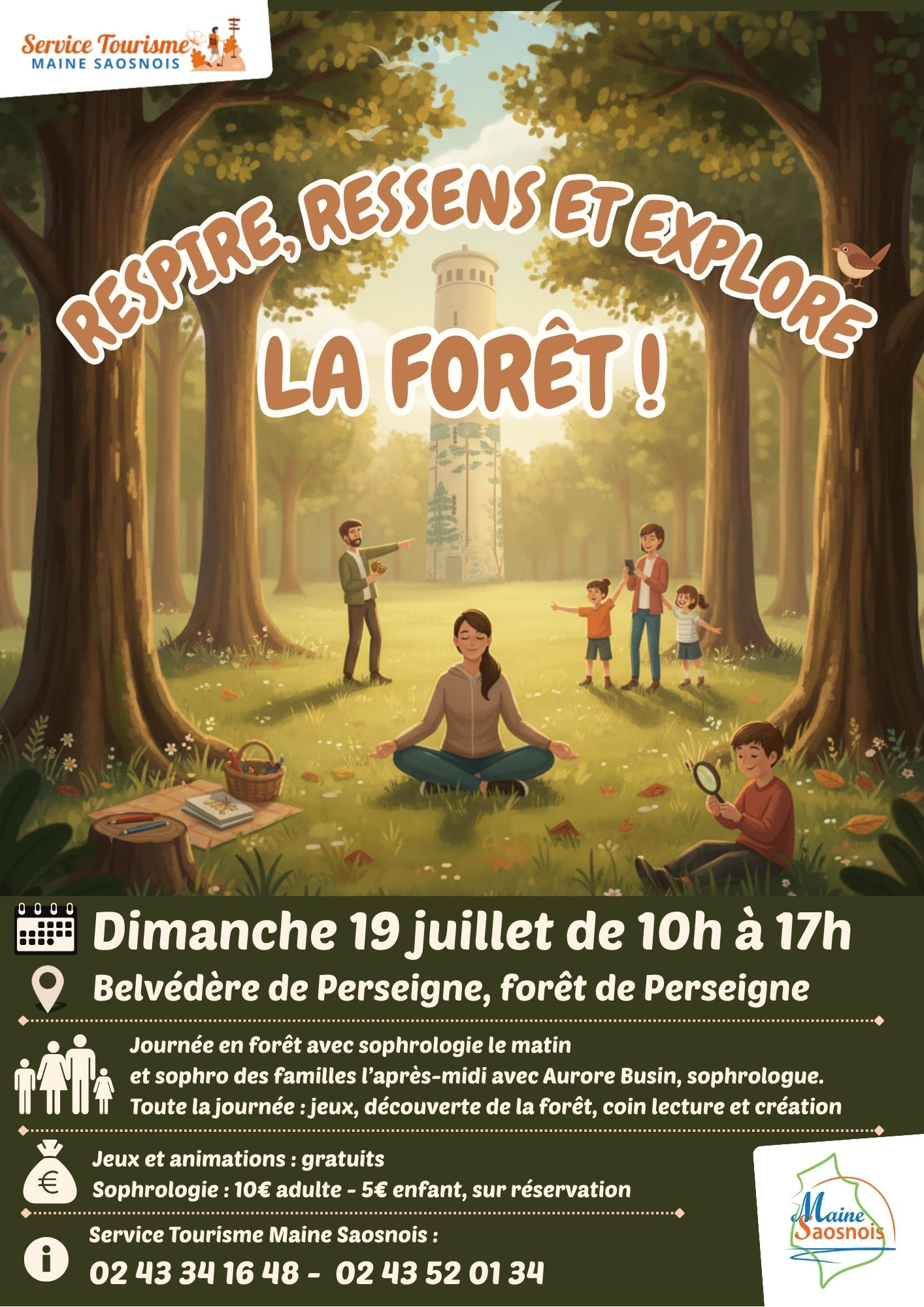 « Respire, ressens et explore la forêt »