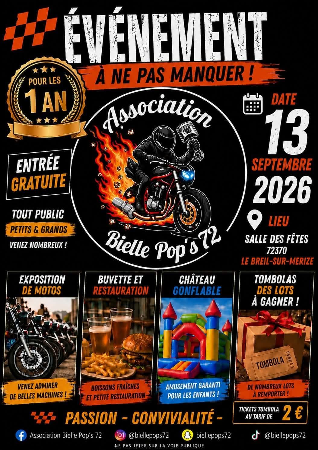 Exposition moto Bielle Pop’s 72