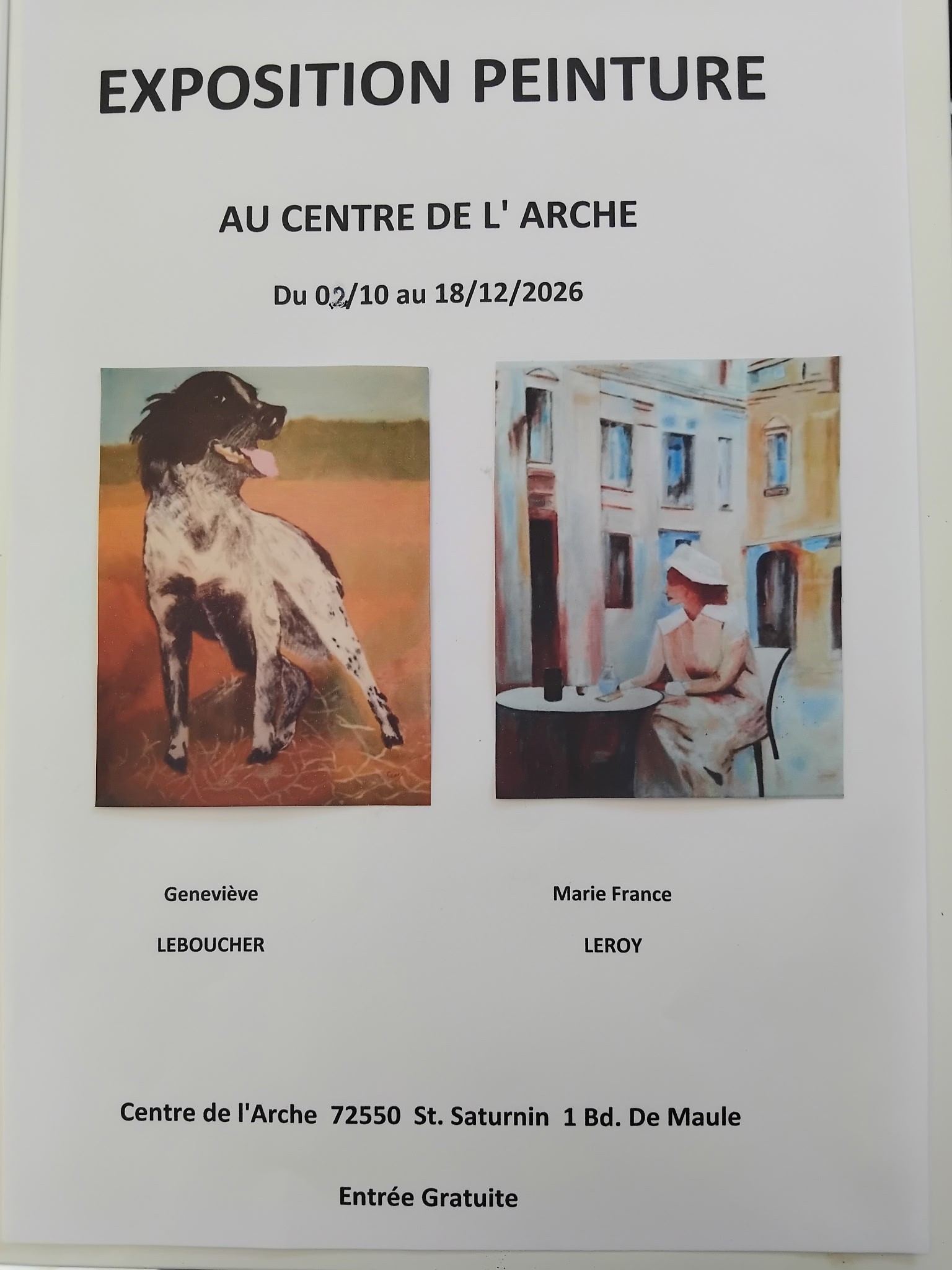 Exposition de peintures