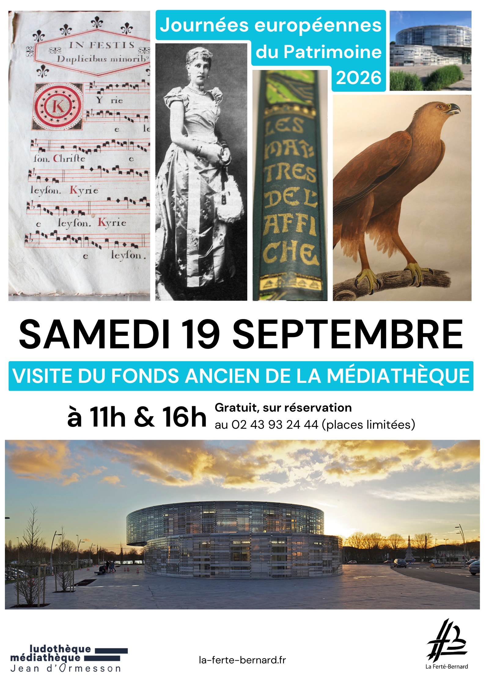 Journées du Patrimoine – Médiathèque Jean d&rsquo;Ormesson