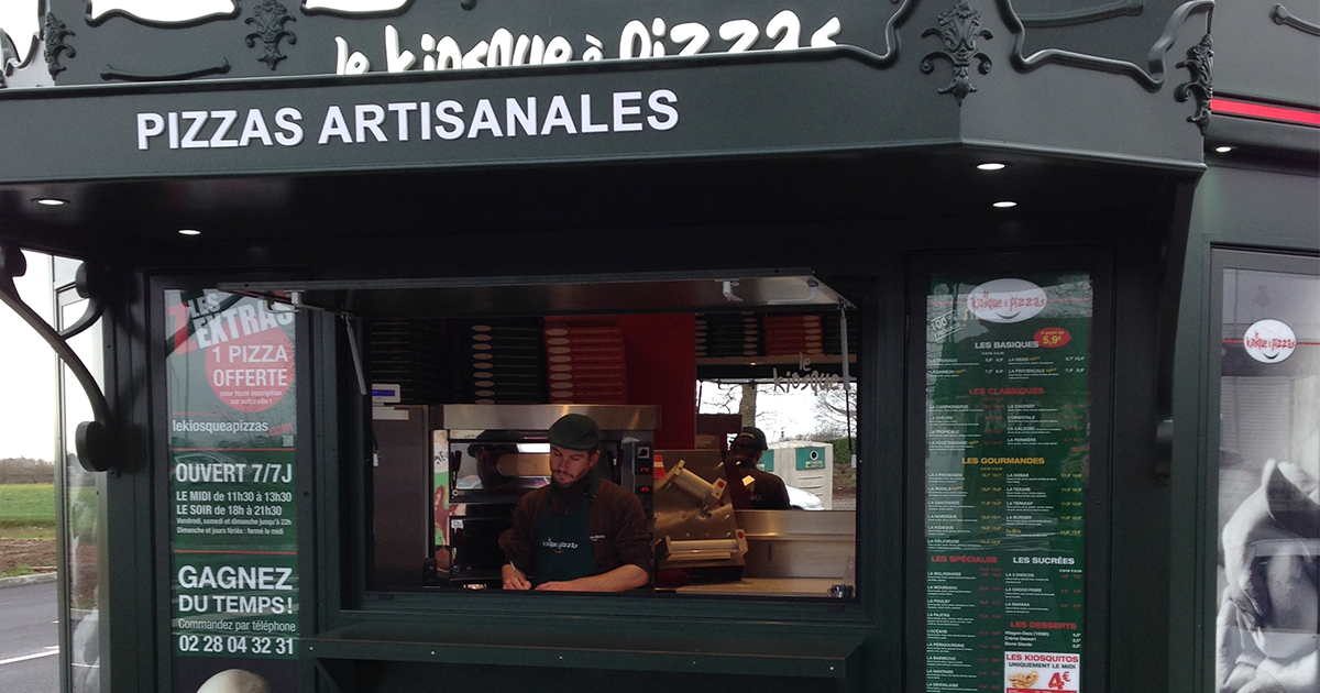 Kiosque à pizzas