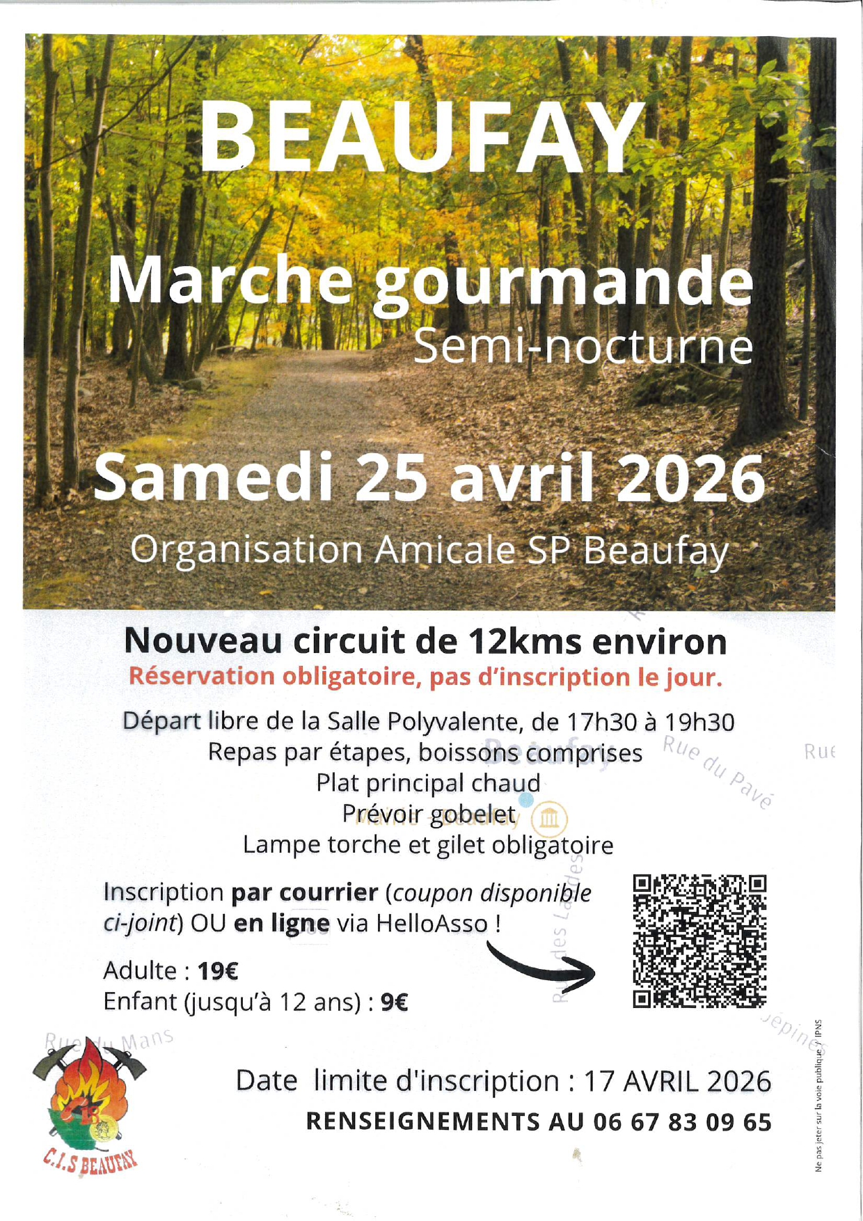 Marche gourmande semi nocturne