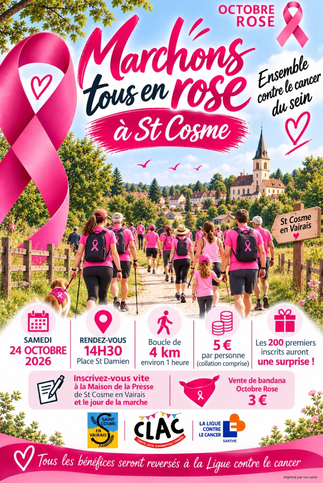 Marchons tous en rose à Saint Cosme