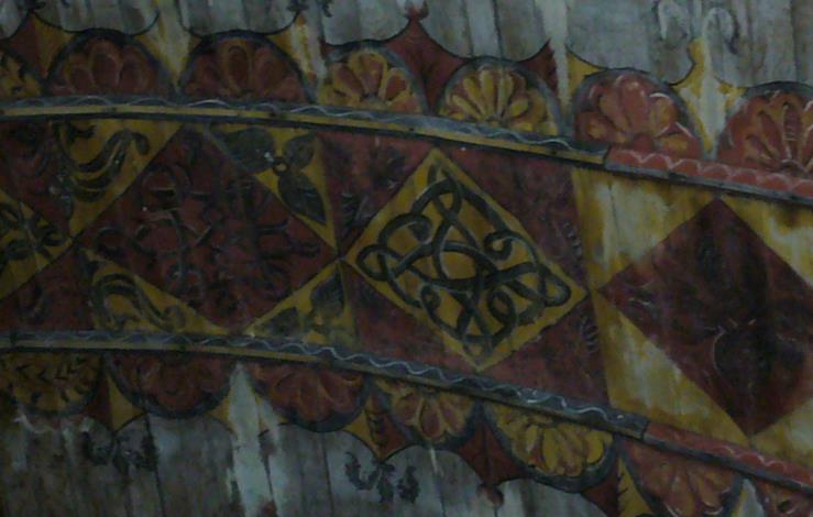 Plafond en lambris peints - Eglise Saint Jouin de Peray