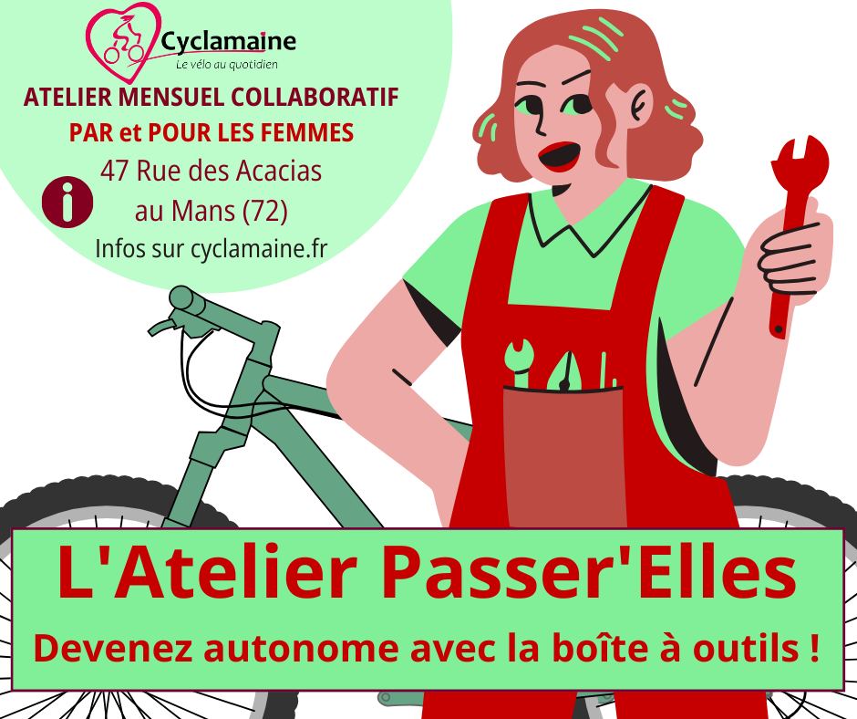 Atelier Passer&rsquo;Elles (mécanique vélo géré par et pour les femmes)