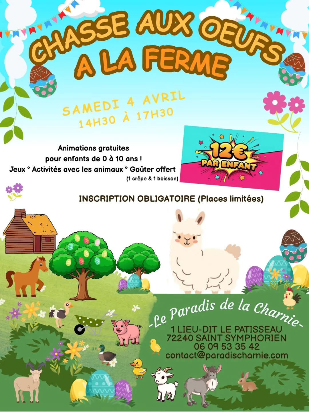 Chasse aux oeufs de pâques