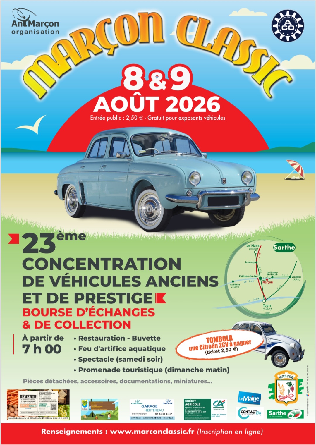 Marçon Classic Expo voitures anciennes bourse d’échanges par Ani’Marçon
