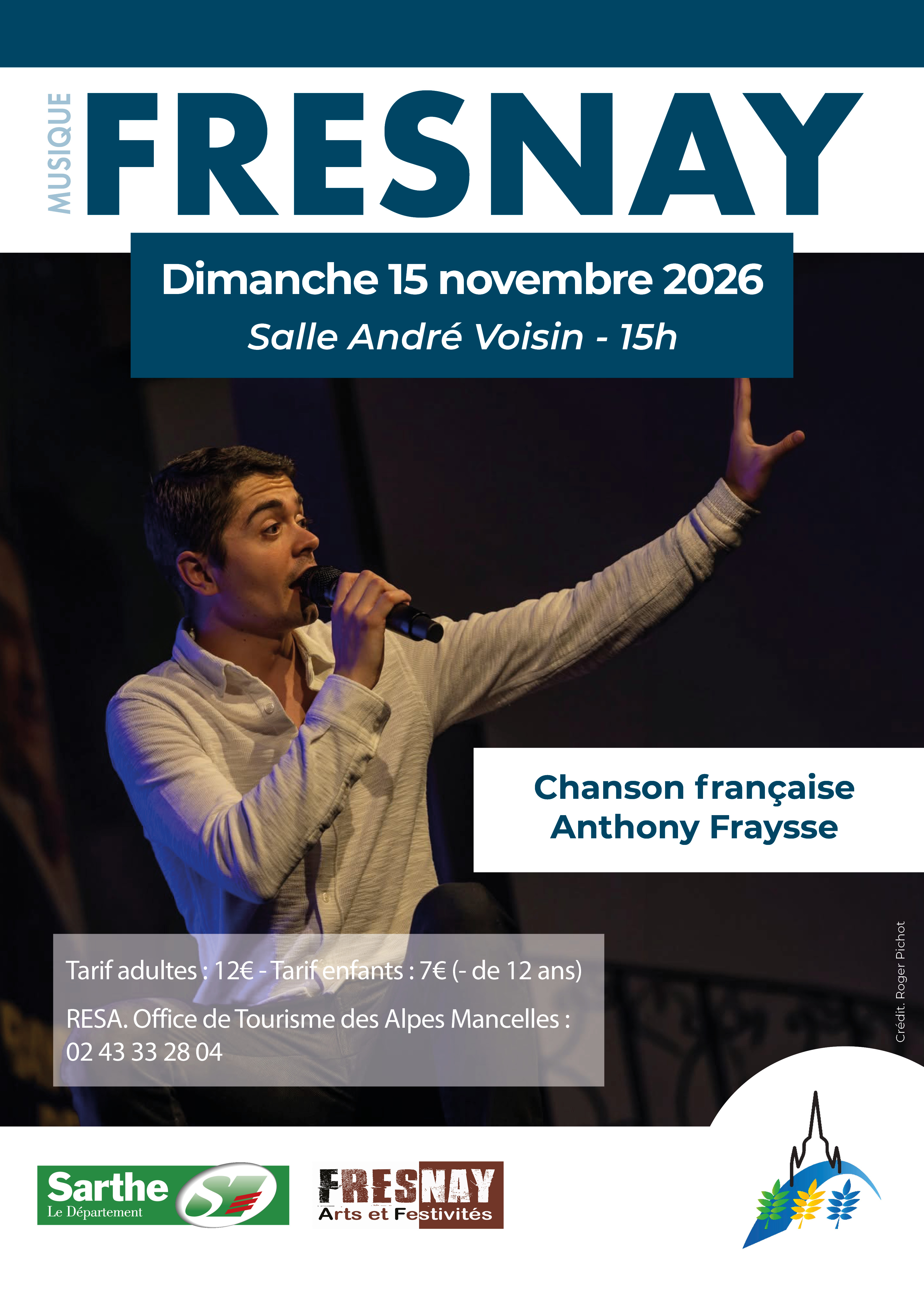 Spectacle chanson française avec Anthony Fraysse
