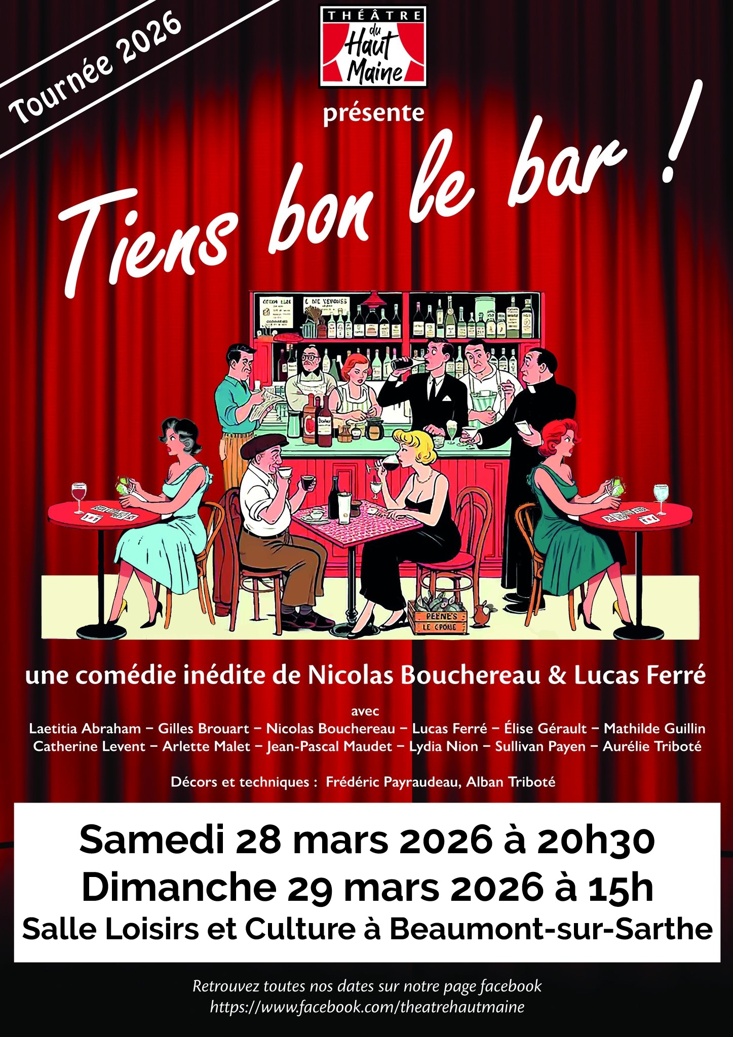 Théâtre du Haut Maine : « Tiens bon le bar ! »