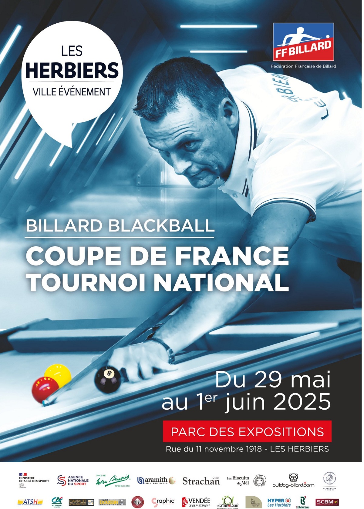 TOURNOI NATIONAL Billard Blackball - Les Herbiers