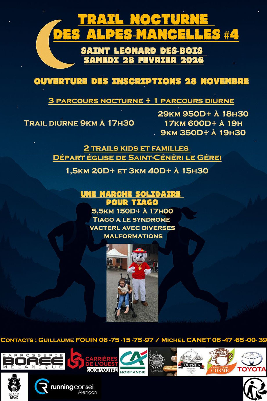 Trail nocturne des Alpes Mancelles