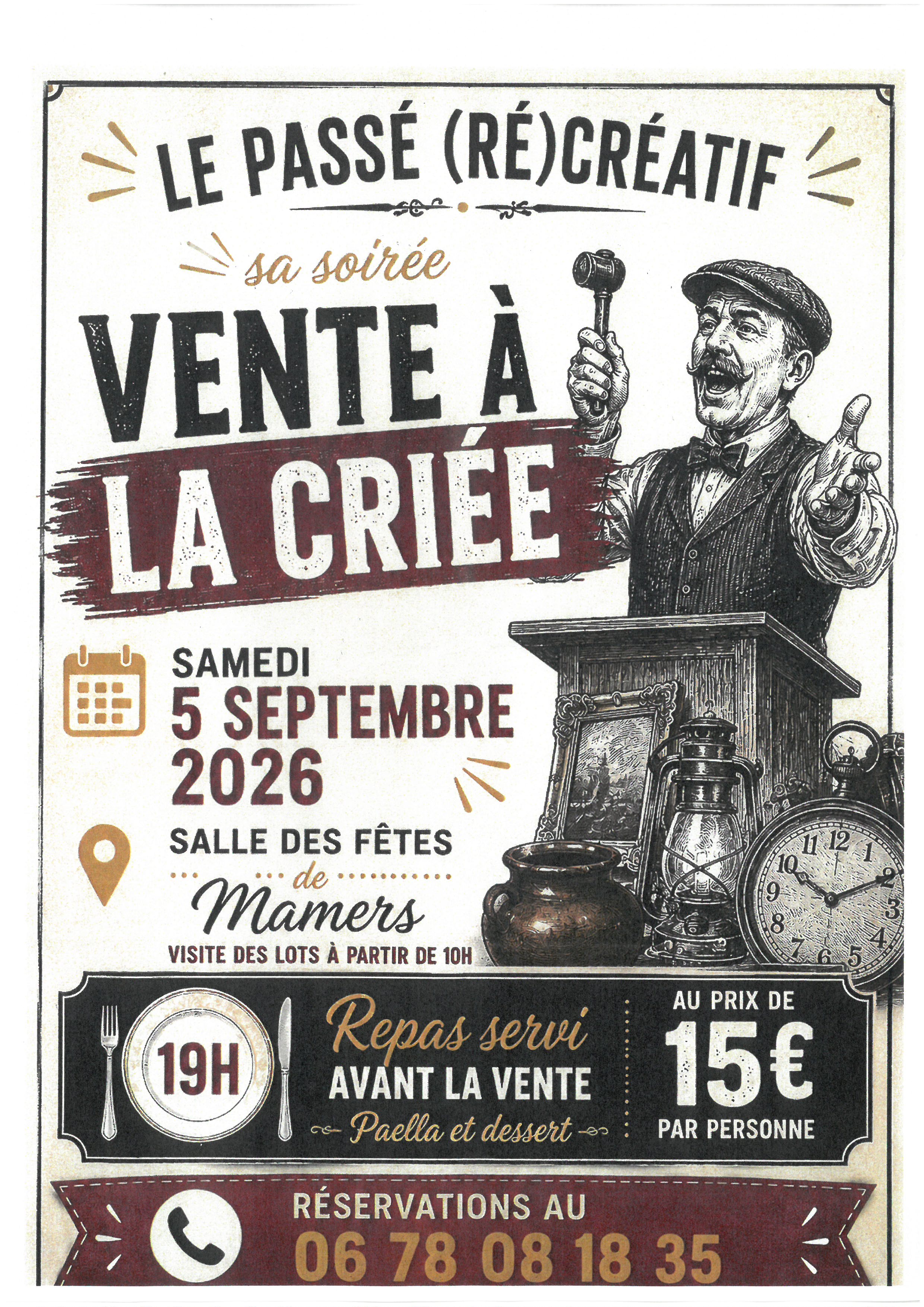 Vente participative d’objets à la criée