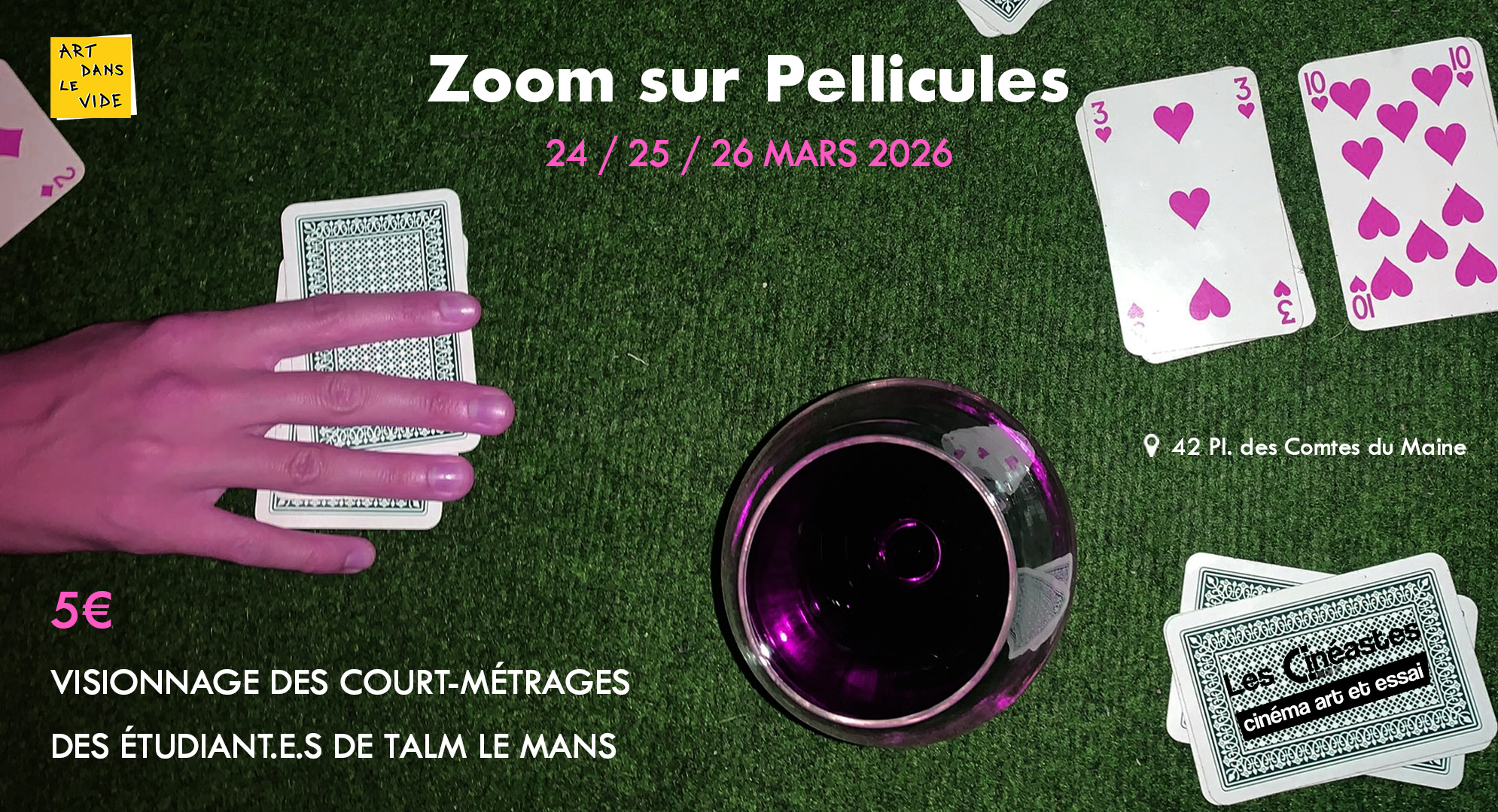 Zoom sur pellicule – Courts métrages