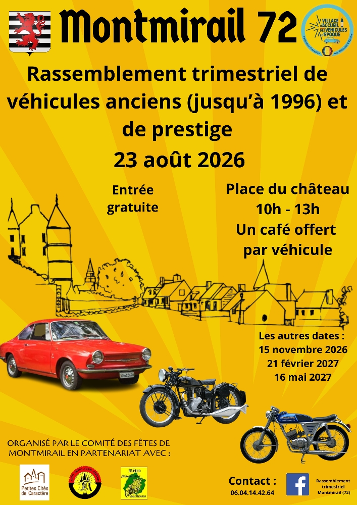 Rassemblement de voitures anciennes et de prestige