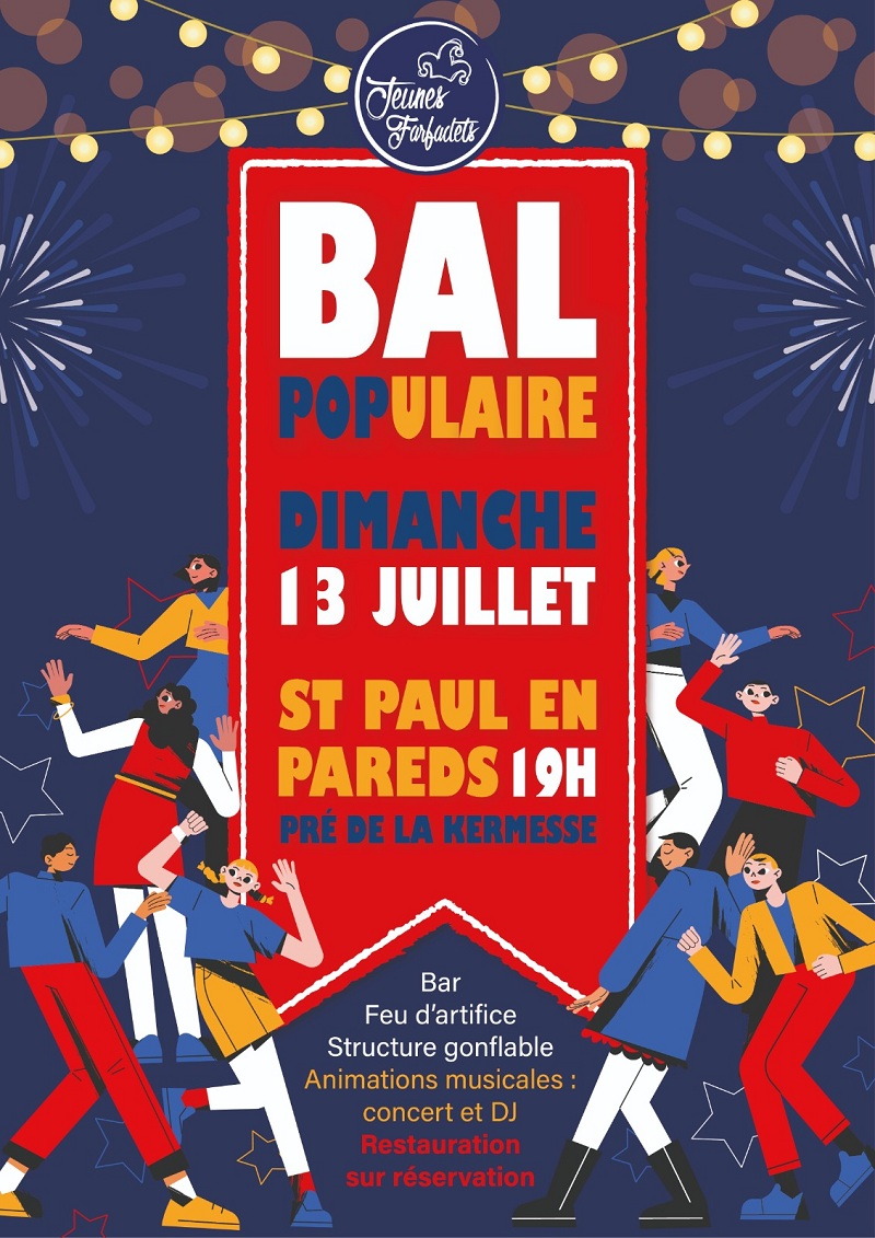 Les Herbiers : Feu d'artifice et bal populaire - Saint Paul en Pareds