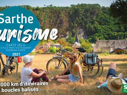 carte vélo Sarthe Tourisme 2021