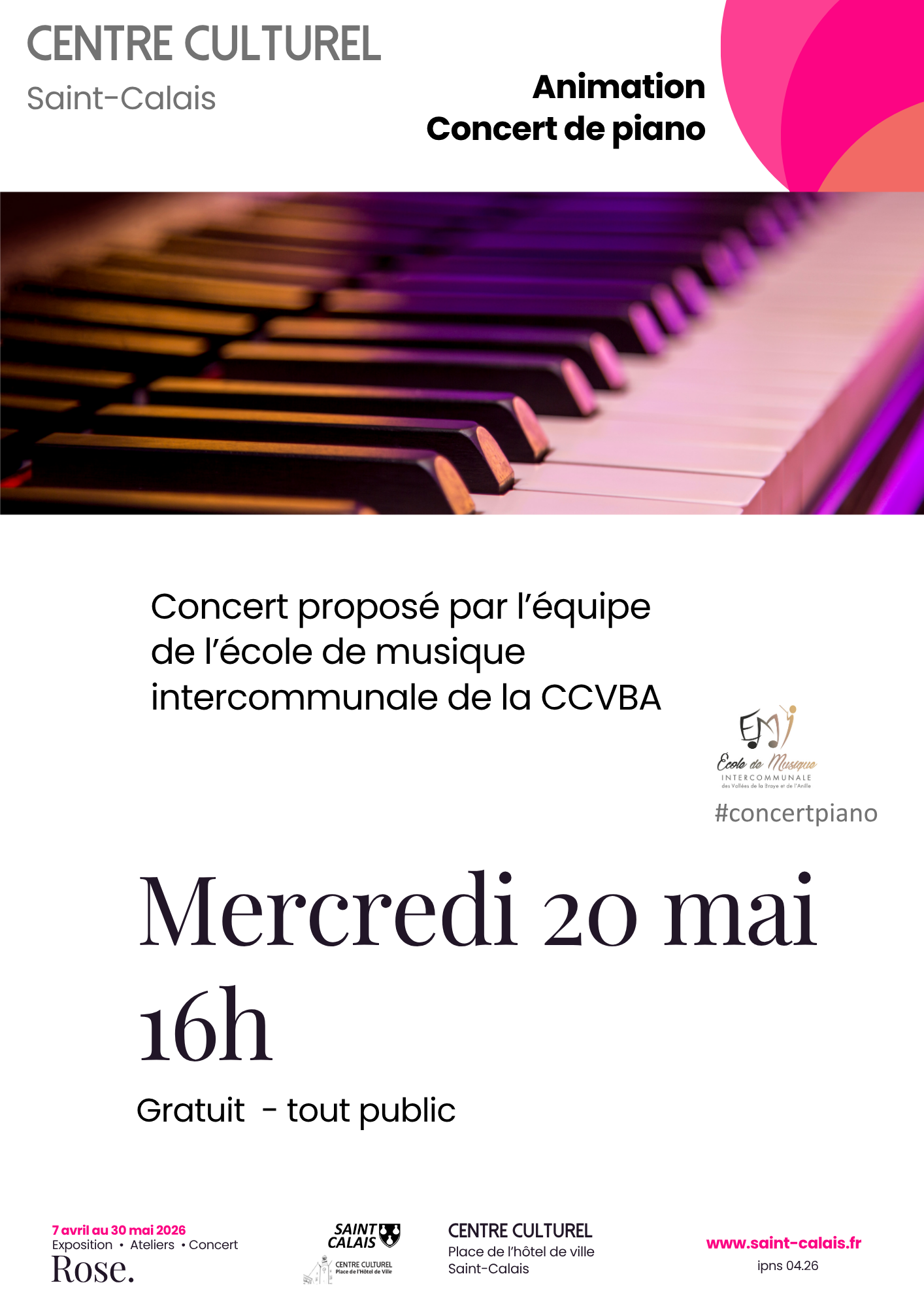 Concert de piano par l’EMI