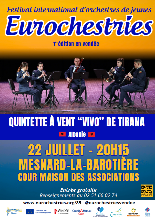 Les Herbiers : Concert de cuivres - Festival international d'orchestres de jeunes EUROCHESTRIES - Mesnard la Barotière