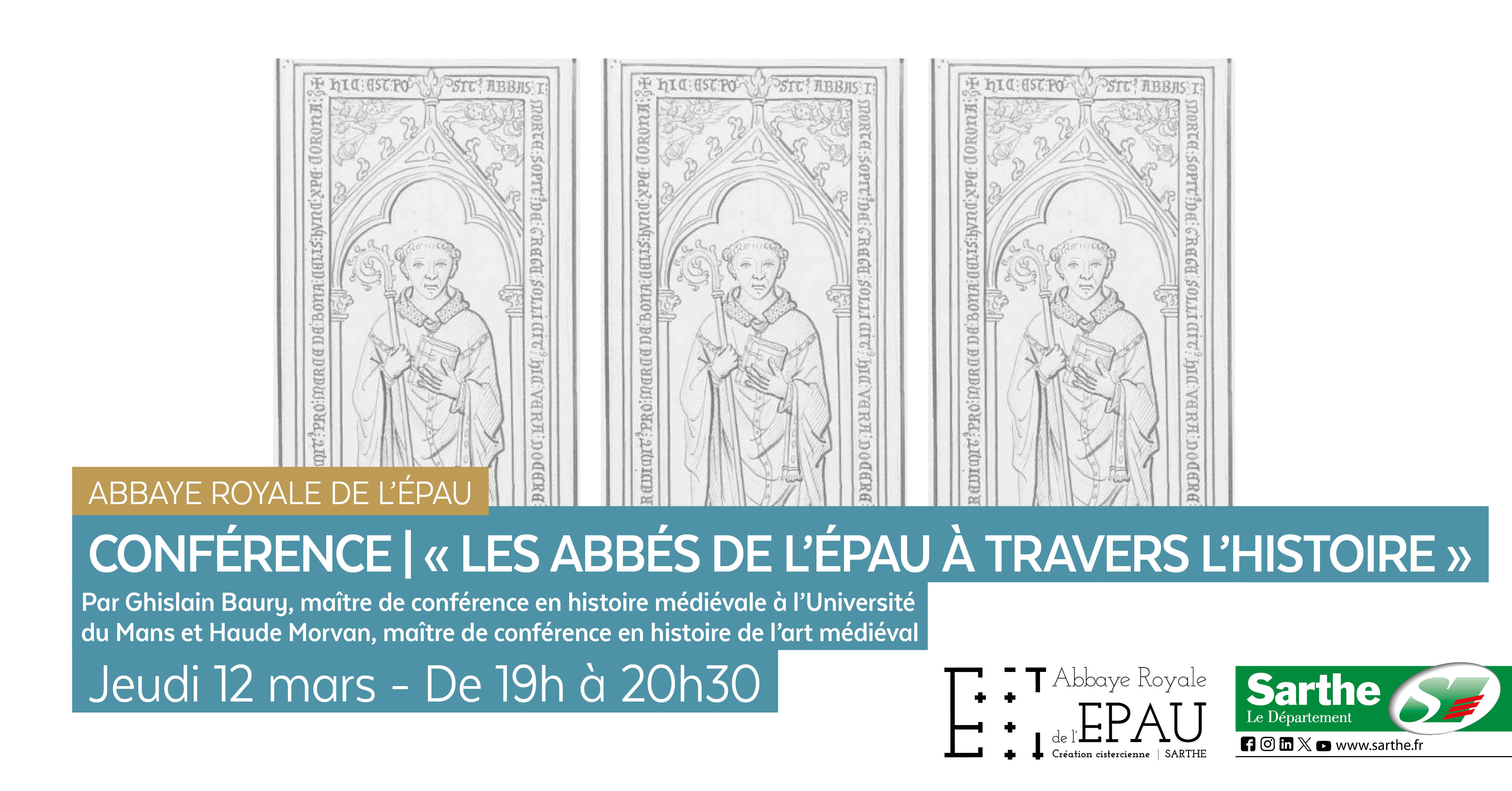 Conférence : « Les abbés de l’Épau à travers l’histoire »