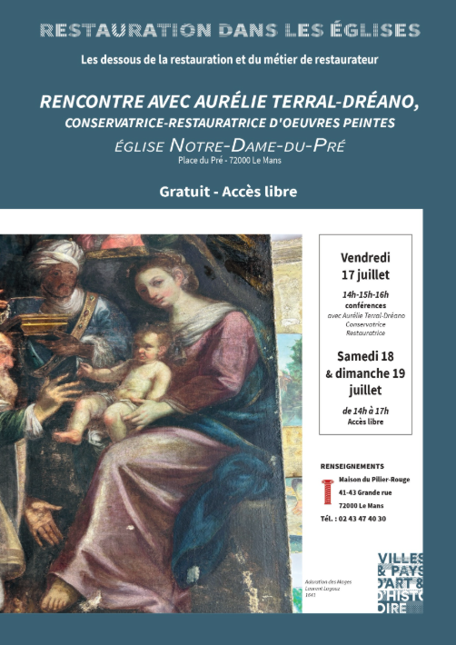 Conférence-restauration gratuite à l’église Notre-Dame-du-Pré
