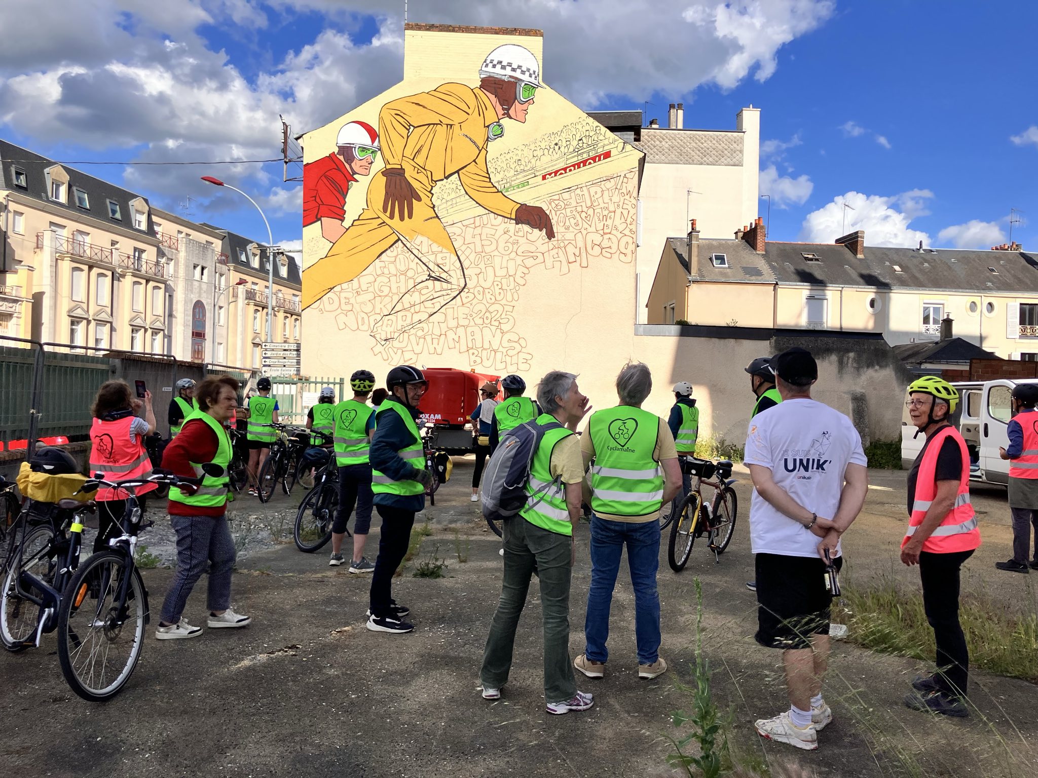 A Vélo Curieuz&rsquo;Mans : balade Street-art avec Cyclamaine