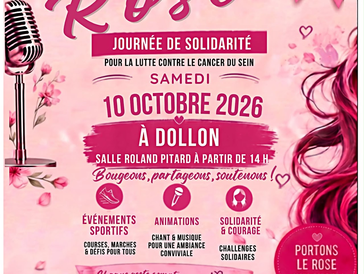 Dollon en rose : village solidaire pour Octobre Rose
